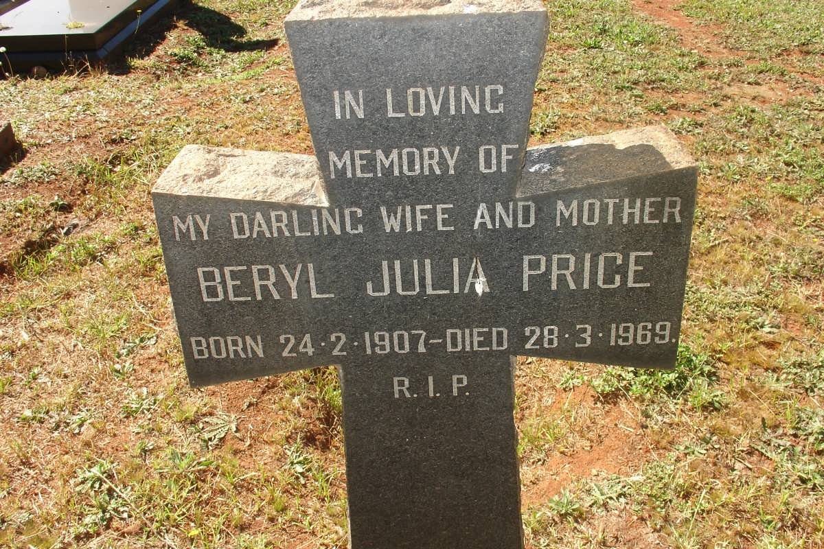 PRICE Beryl Julia 1907-1969
