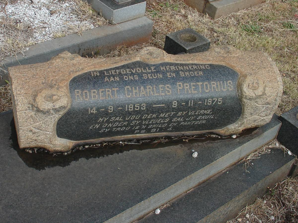 PRETORIUS Robert Charles 1953-1975
