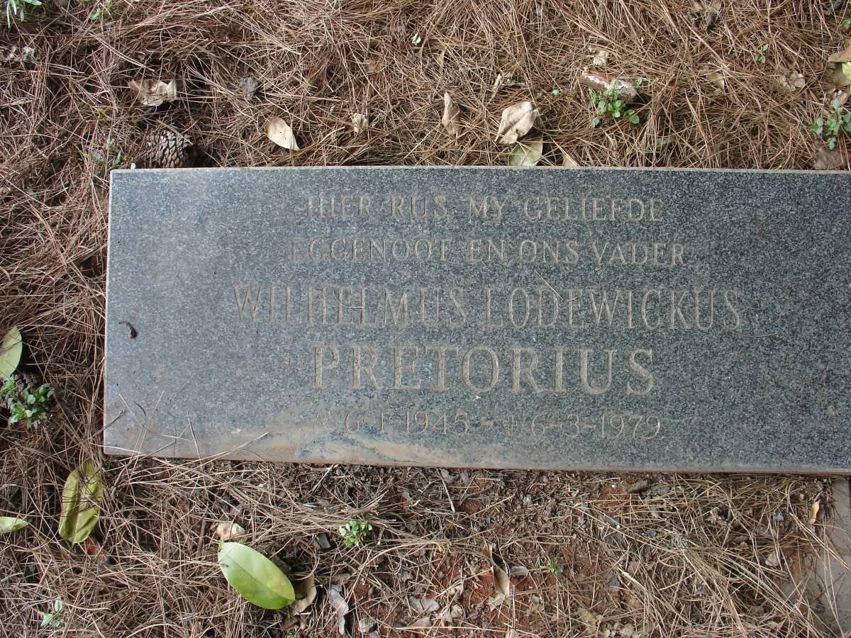 PRETORIUS Wilhelmus Lodewickus 1945-1979