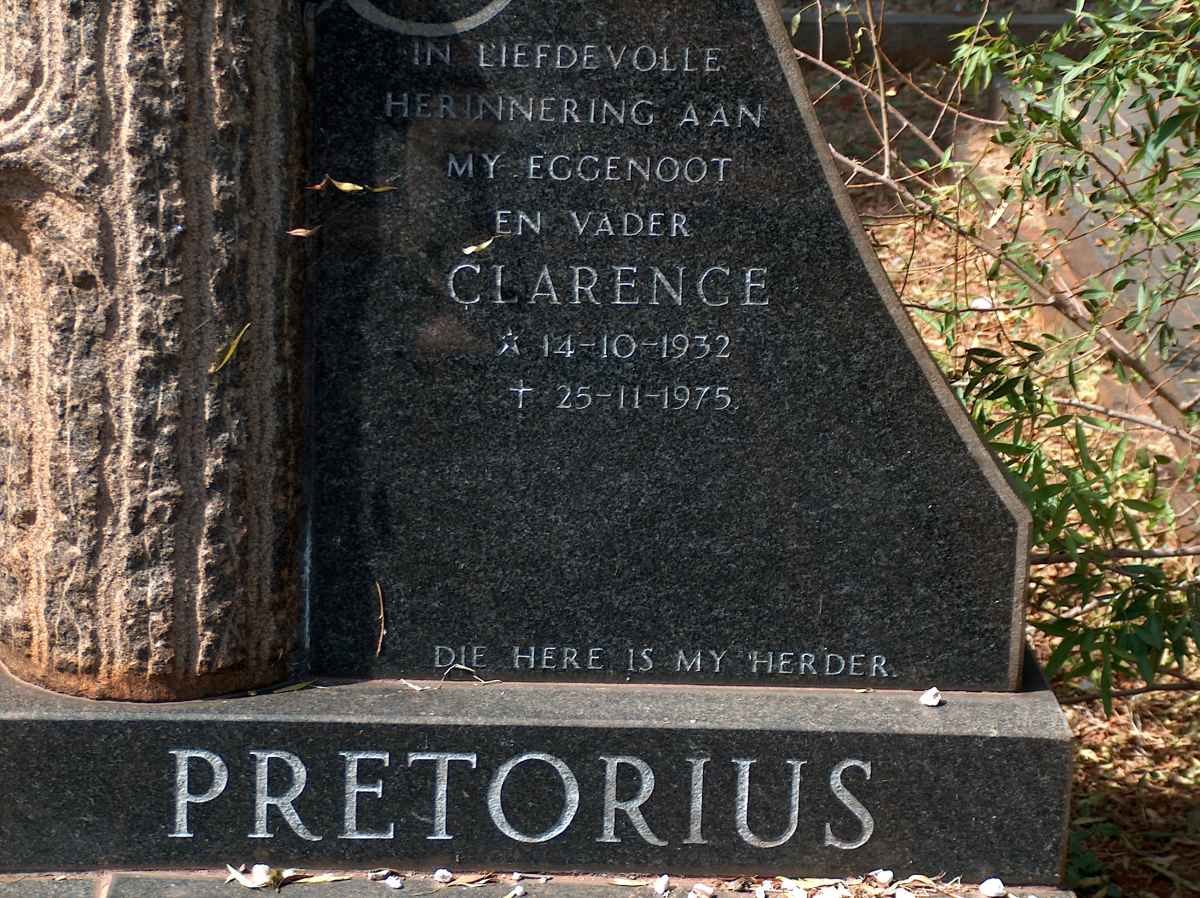 PRETORIUS Clarence 1932-1975