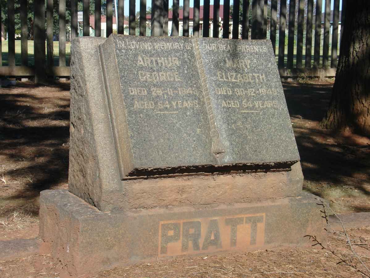 PRATT Arthur George -1943 &amp; Mary Elizabeth -1943