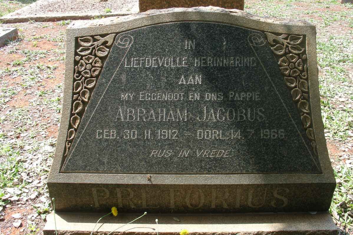 PRETORIUS Abraham Jacobus 1912-1966