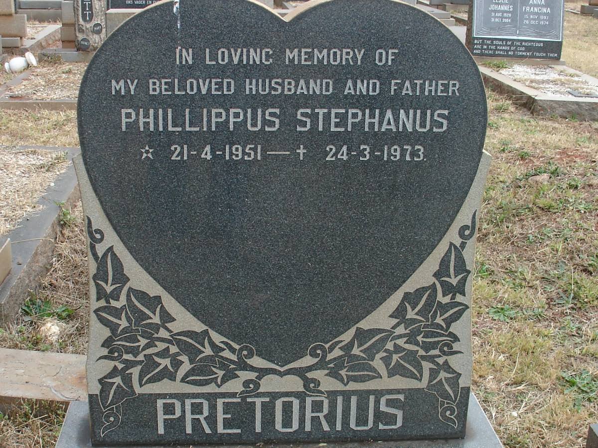 PRETORIUS Phillippus Stephanus 1951-1973