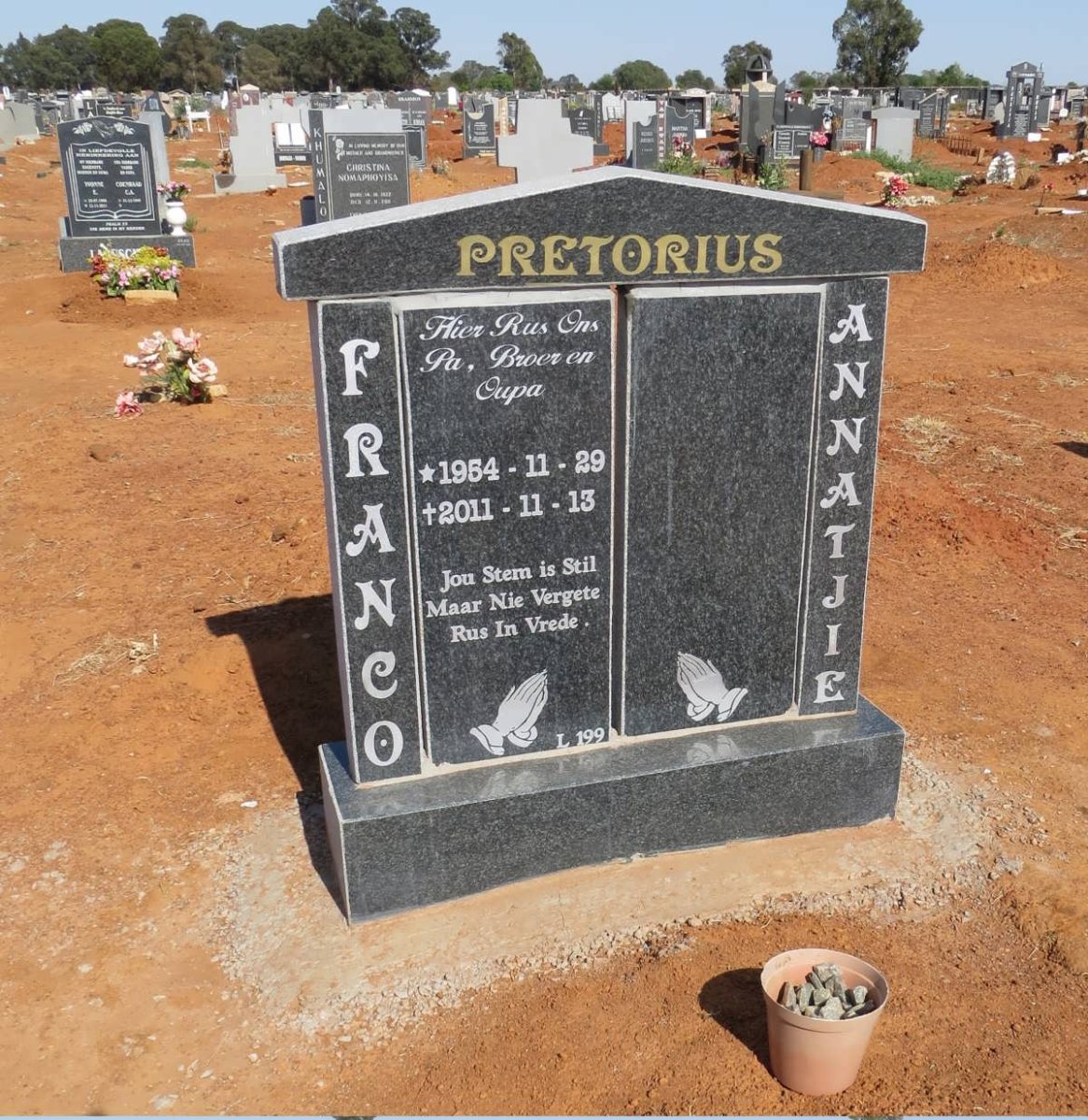 PRETORIUS Franco 1954-2011 &amp; Annatjie