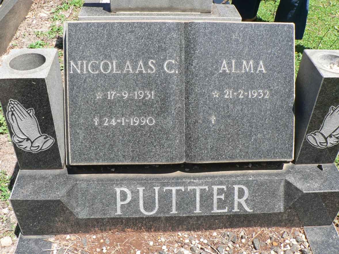 PUTTER Nicolaas 1931-1990 &amp;  Alma 1932-