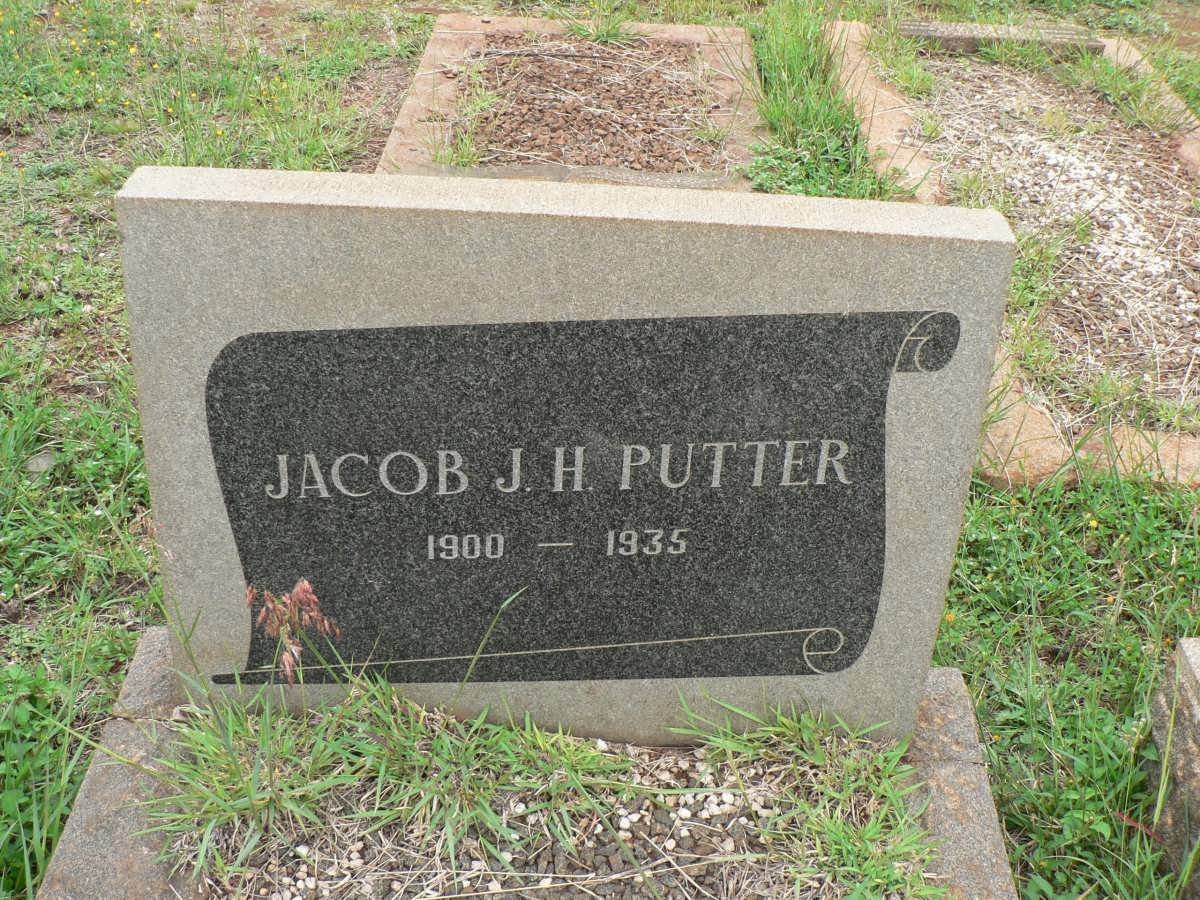 PUTTER Jacob J.H. 1900-1935