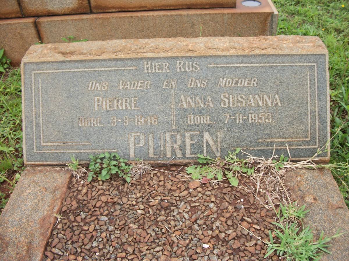 PUREN Pierre -1946 &amp; Anna Susanna -1953