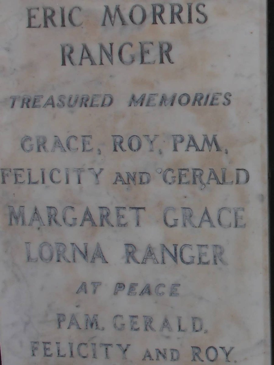 RANGER Eric Morris &amp; Margaret Grace Lorna