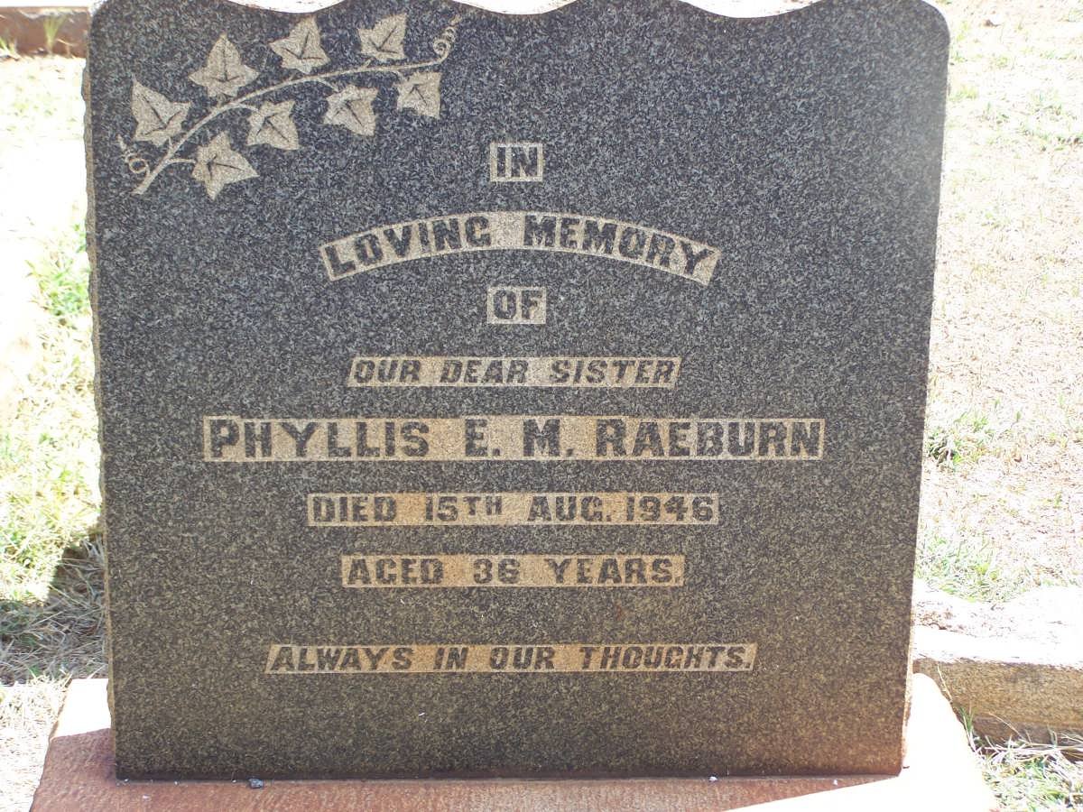 RAEBURN Phyllis E.M. -1946