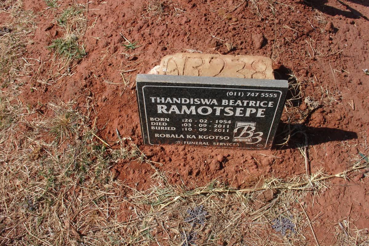 RAMOTSEPE Thandiswa Beatrice 1954-2011