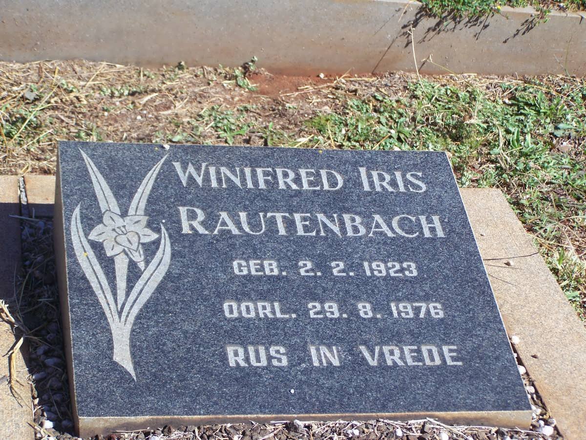 RAUTENBACH Winifred Iris 1923-1976