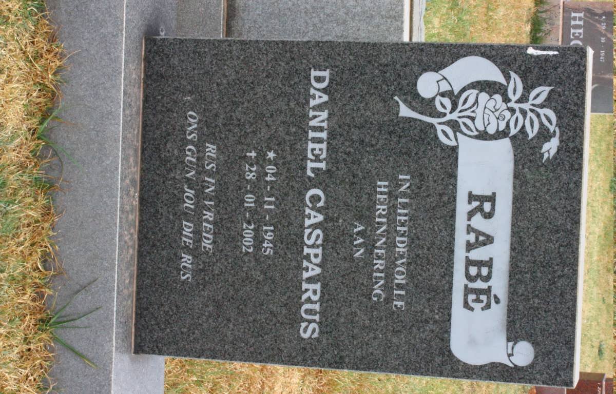 RABE Daniel Casparus 1945-2002