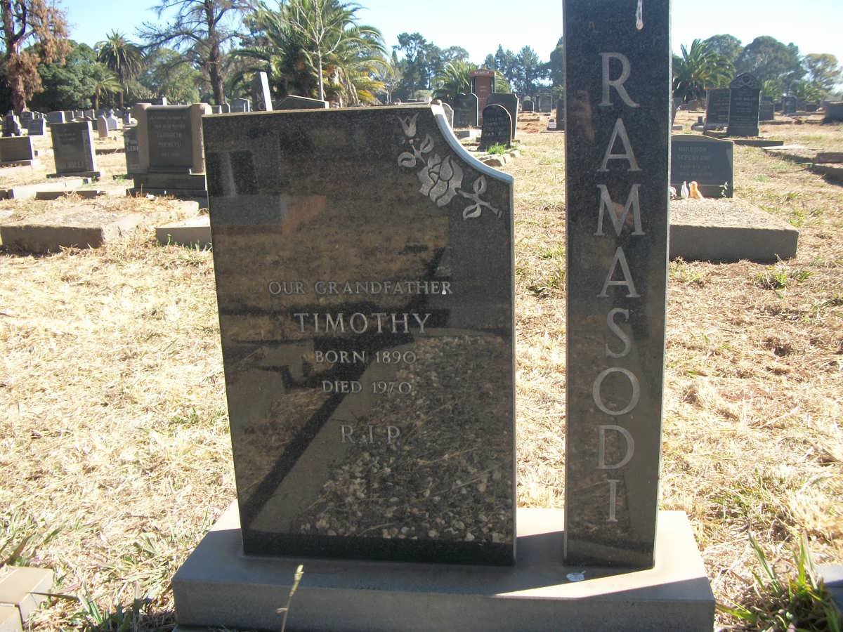 RAMASODI Timothy 1890-1970