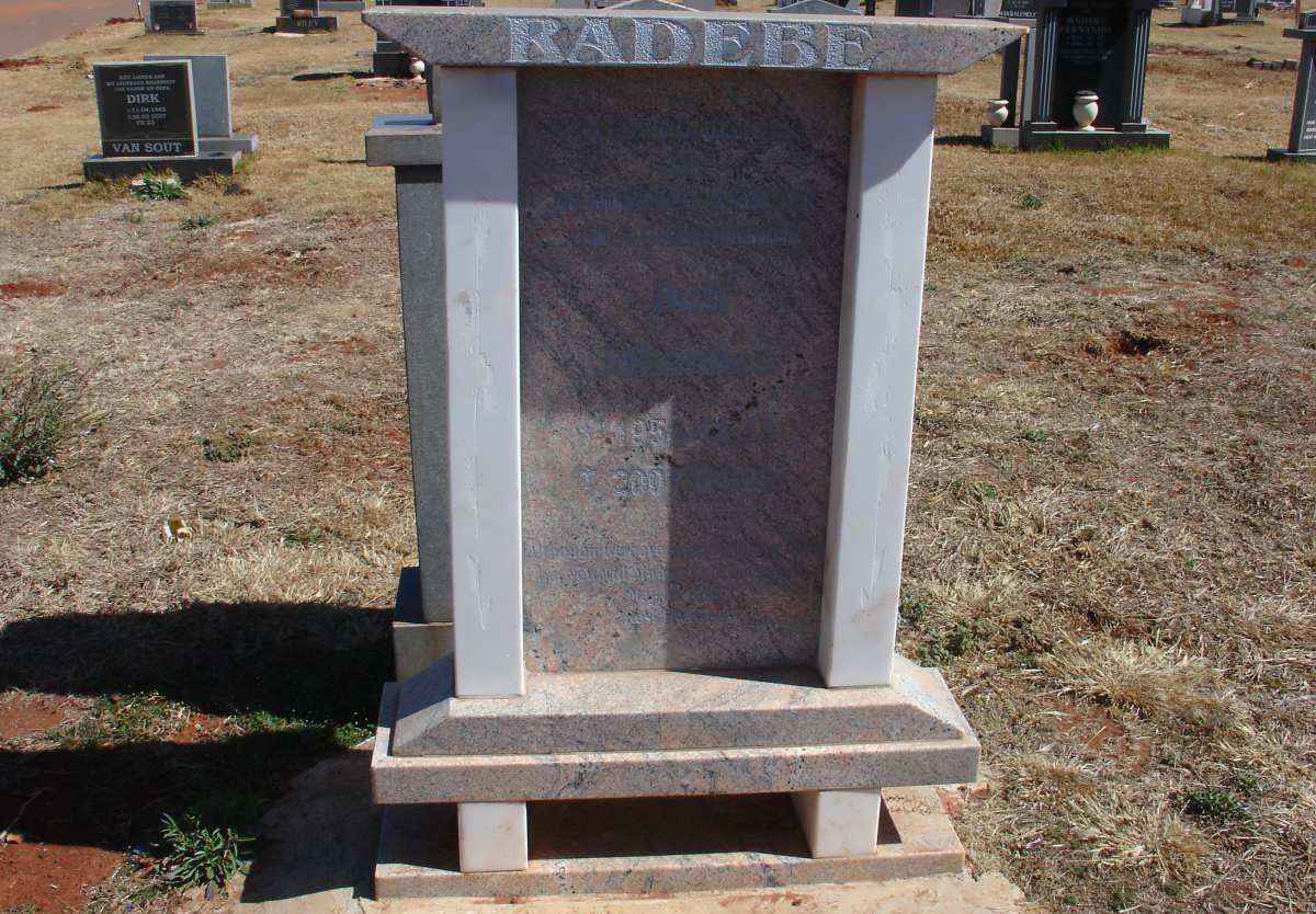 RADEBE Buti Johannes 1954-2007
