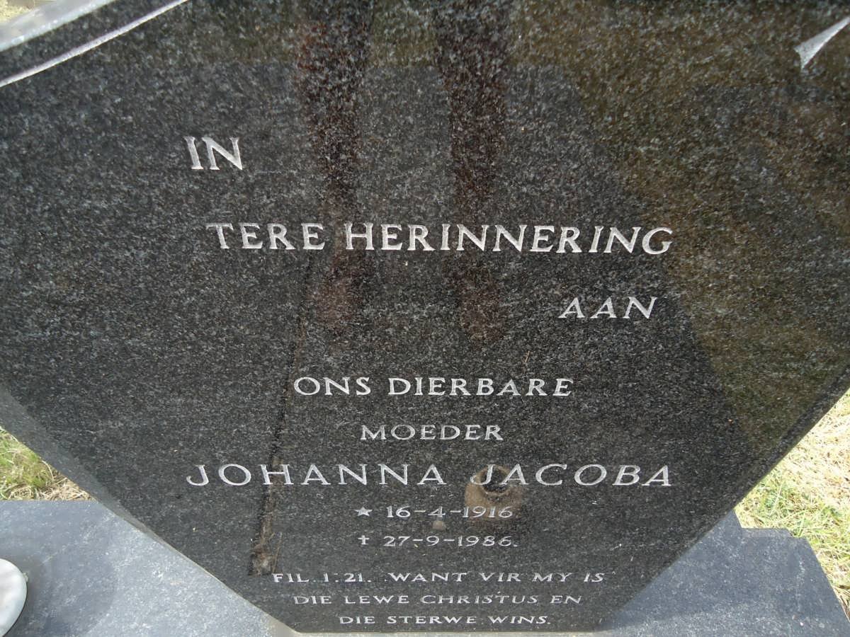 RAUTENBACH Abraham Leopold 1914-1980 &amp; Johanna Jacoba 1916-1986
