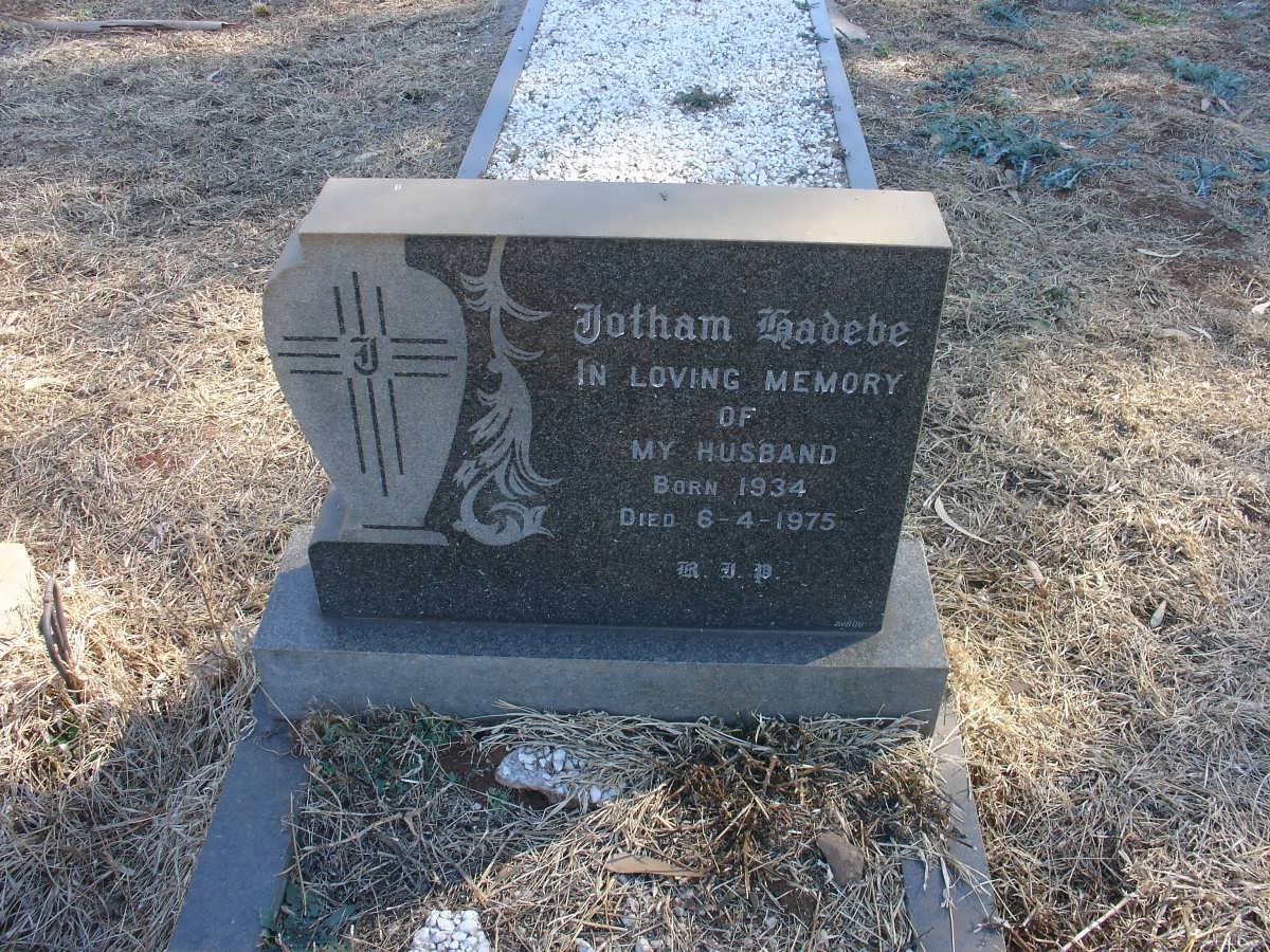 RADEBE Jotham 1934-1975