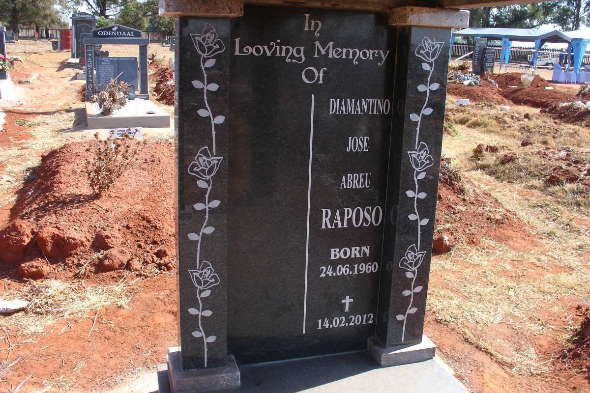 RAPOSO Diamantino Jose Abreu 1960-2012