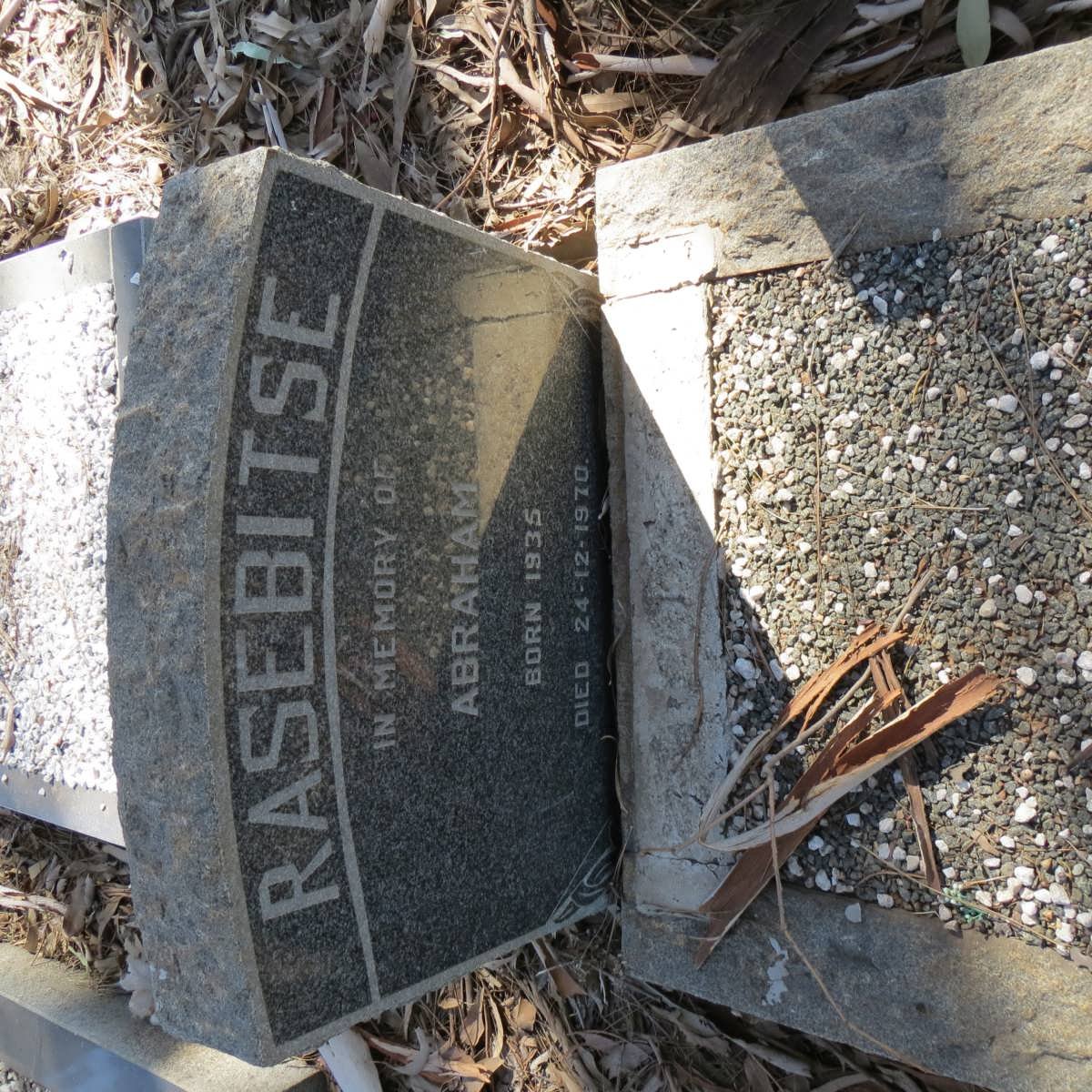 RASEBITSE Abraham 1935-1970
