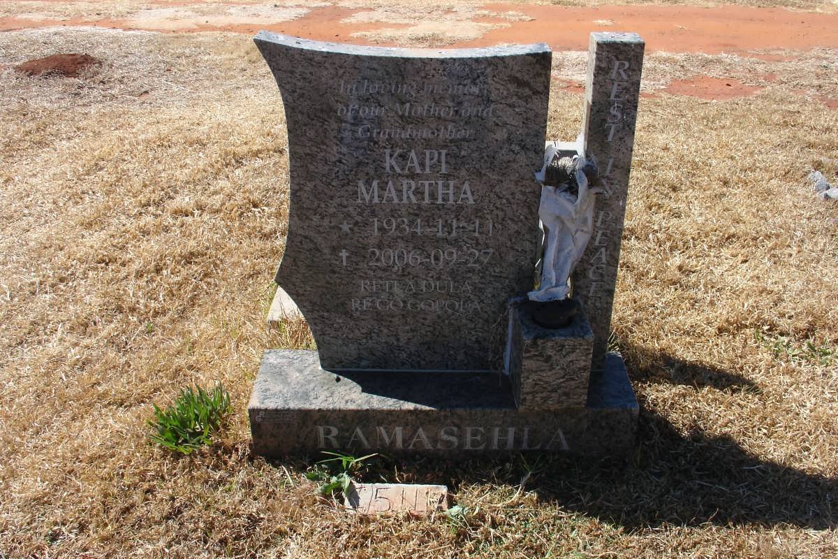 RAMASEHLA Kapi Martha 1934-2006