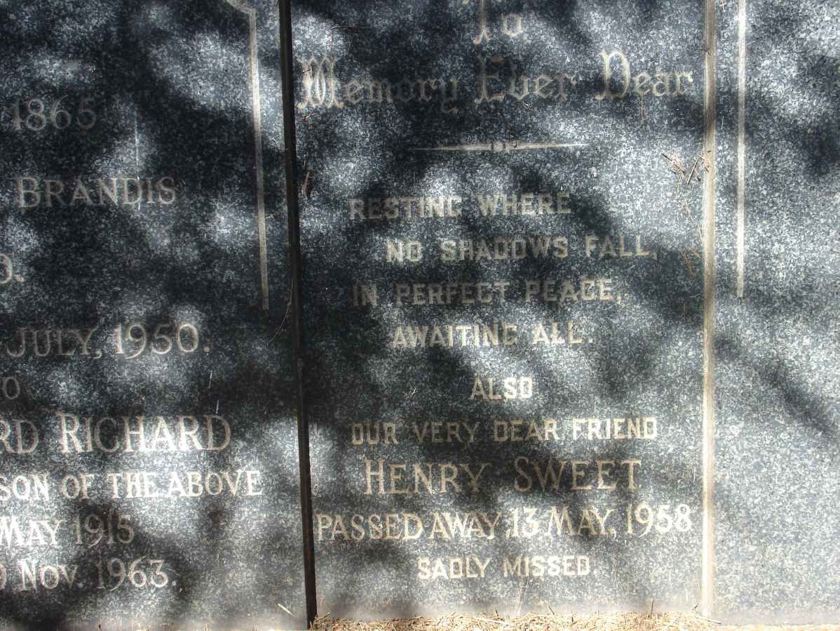 RAYNER Harry 1865-1950 :: RAYNER Harry Edward Richard 1914-1963 :: SWEET Henry -1958
