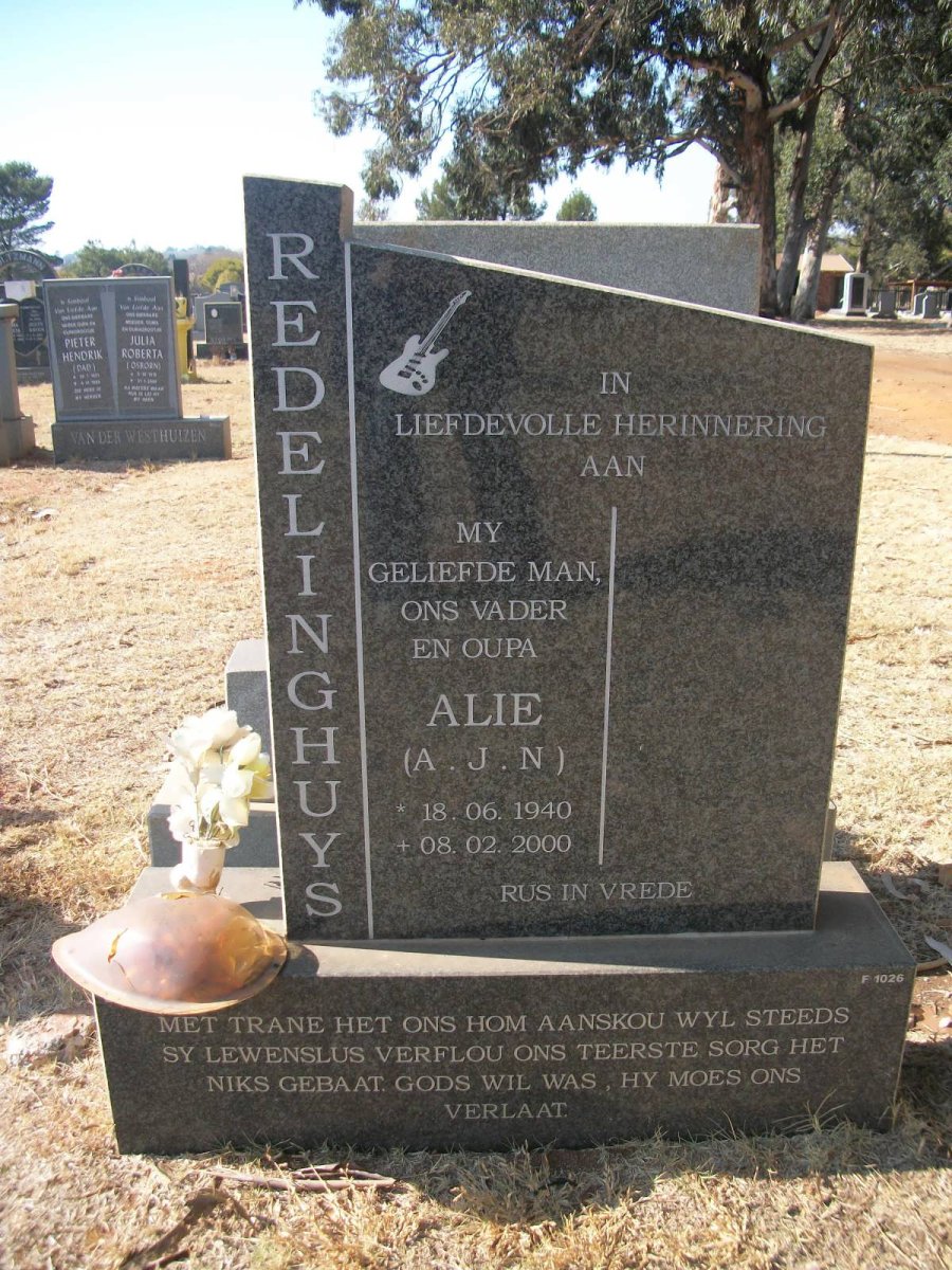 REDELINGHUYS A.J.N. 1940-2000