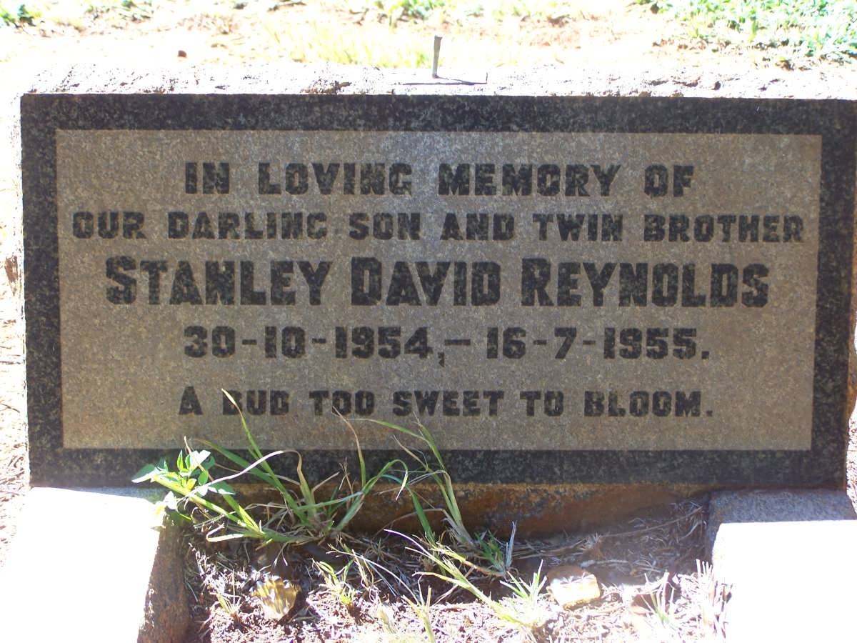 REYNOLDS Stanley David 1954-1955