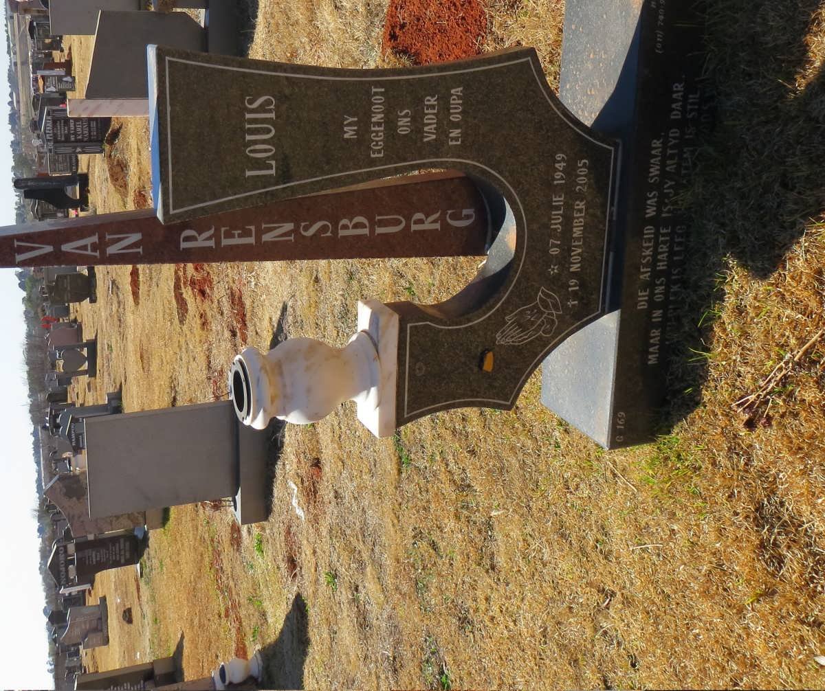 RENSBURG Louis, van 1949-2005