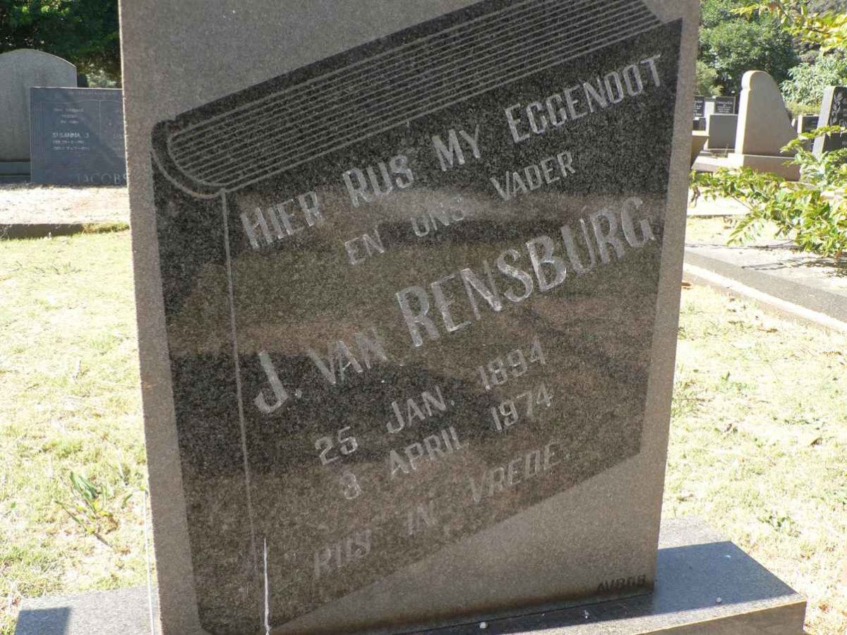 RENSBURG J., van 1894-1974