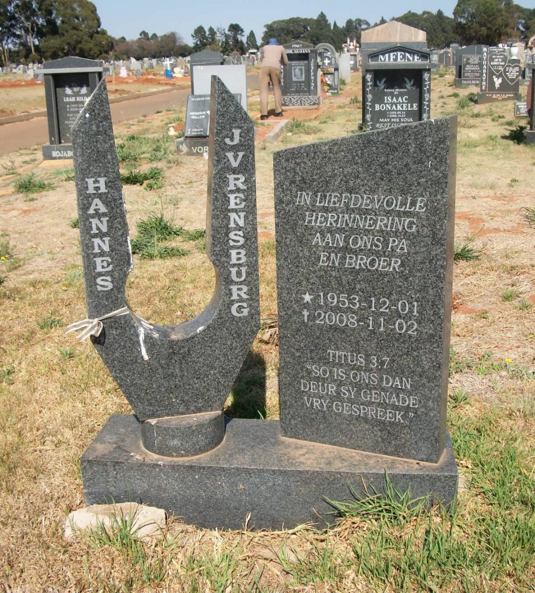 RENSBURG Hannes, J.V. 1953-2008