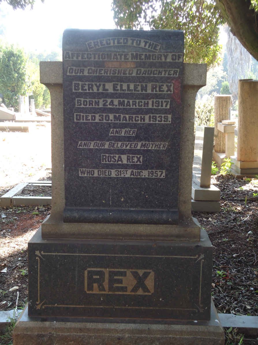 REX Beryl Ellen 1917-1939 :: REX Rosa -1957