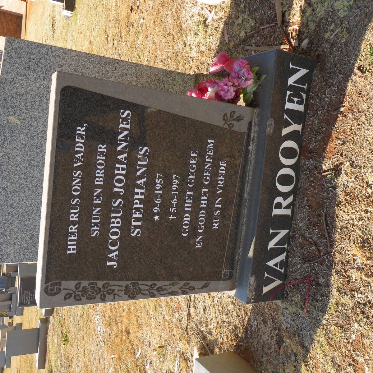 ROOYEN Jacobus Johannes Stephanus, van 1957-1997