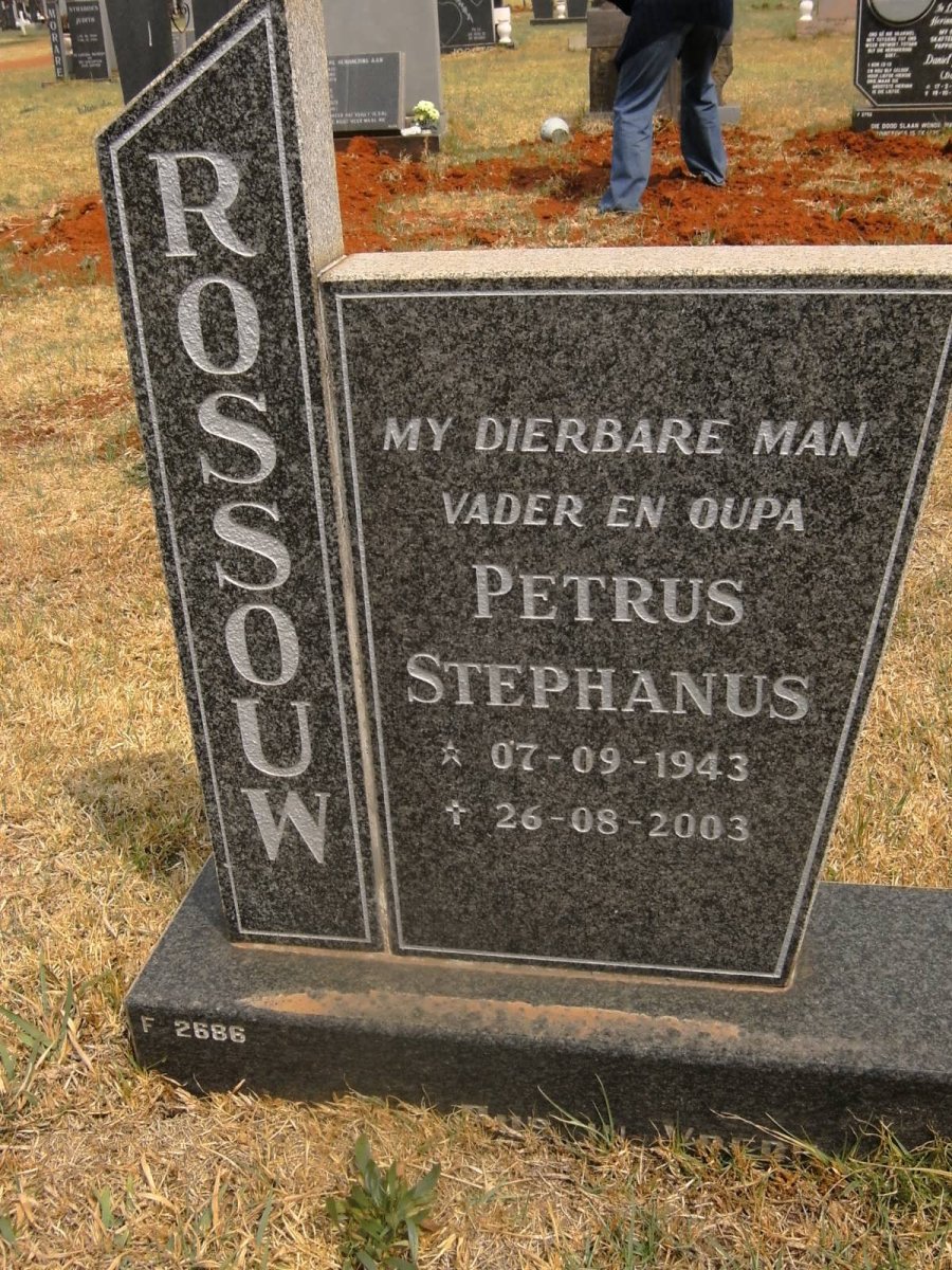 ROSSOUW Petrus Stephanus 1943-2003