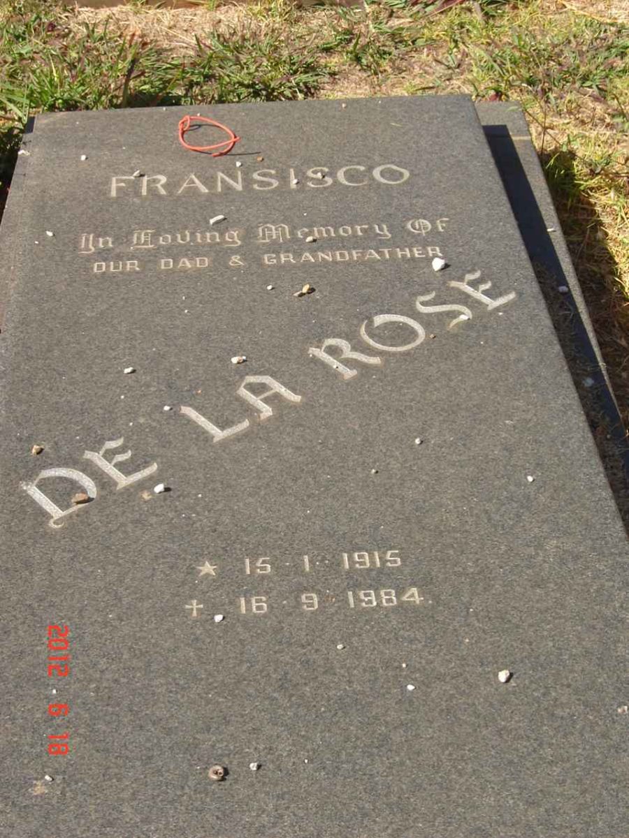 ROSE, Fransisco, de la 1915-1984