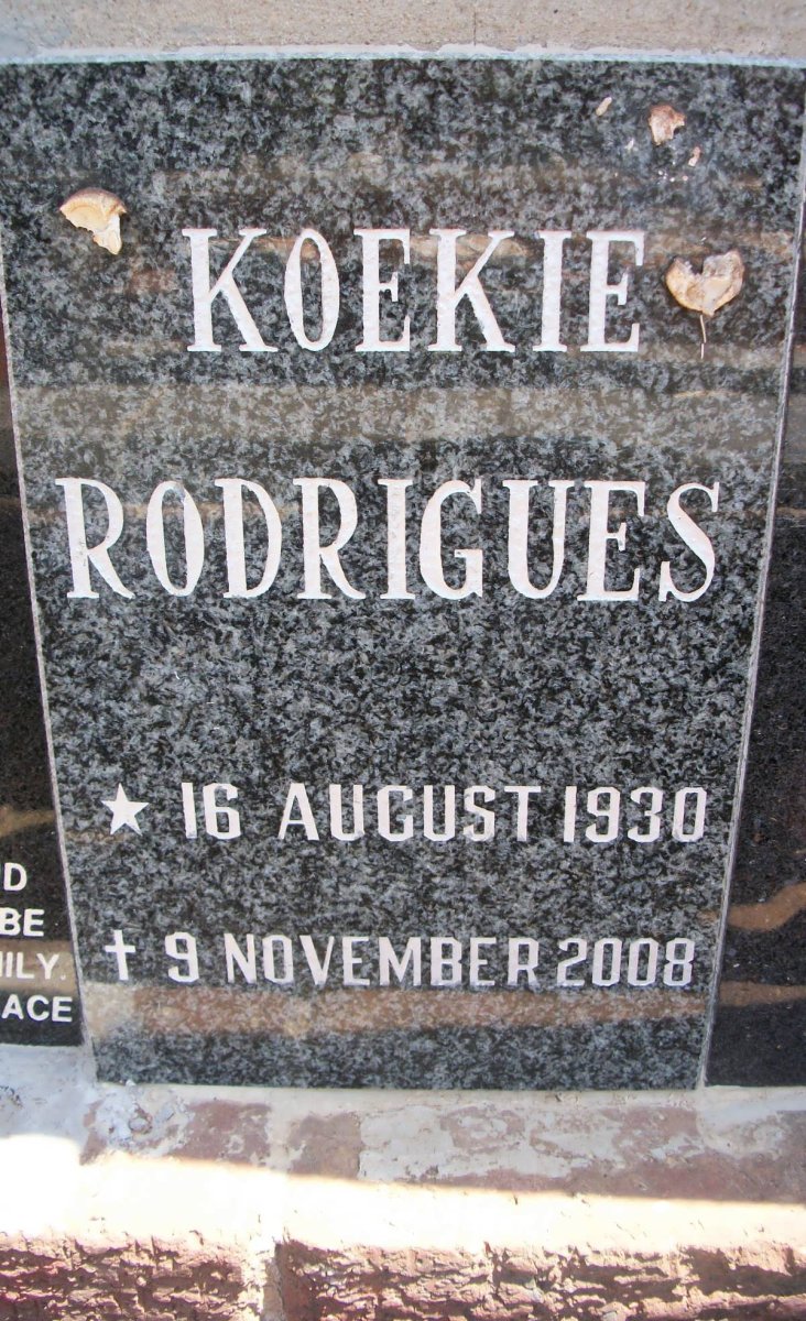 RODRIGUES Koekie 1930-2008