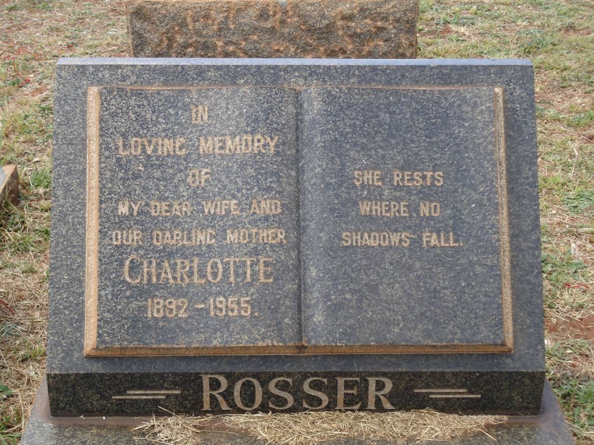 ROSSER Charlotte 1892-1955