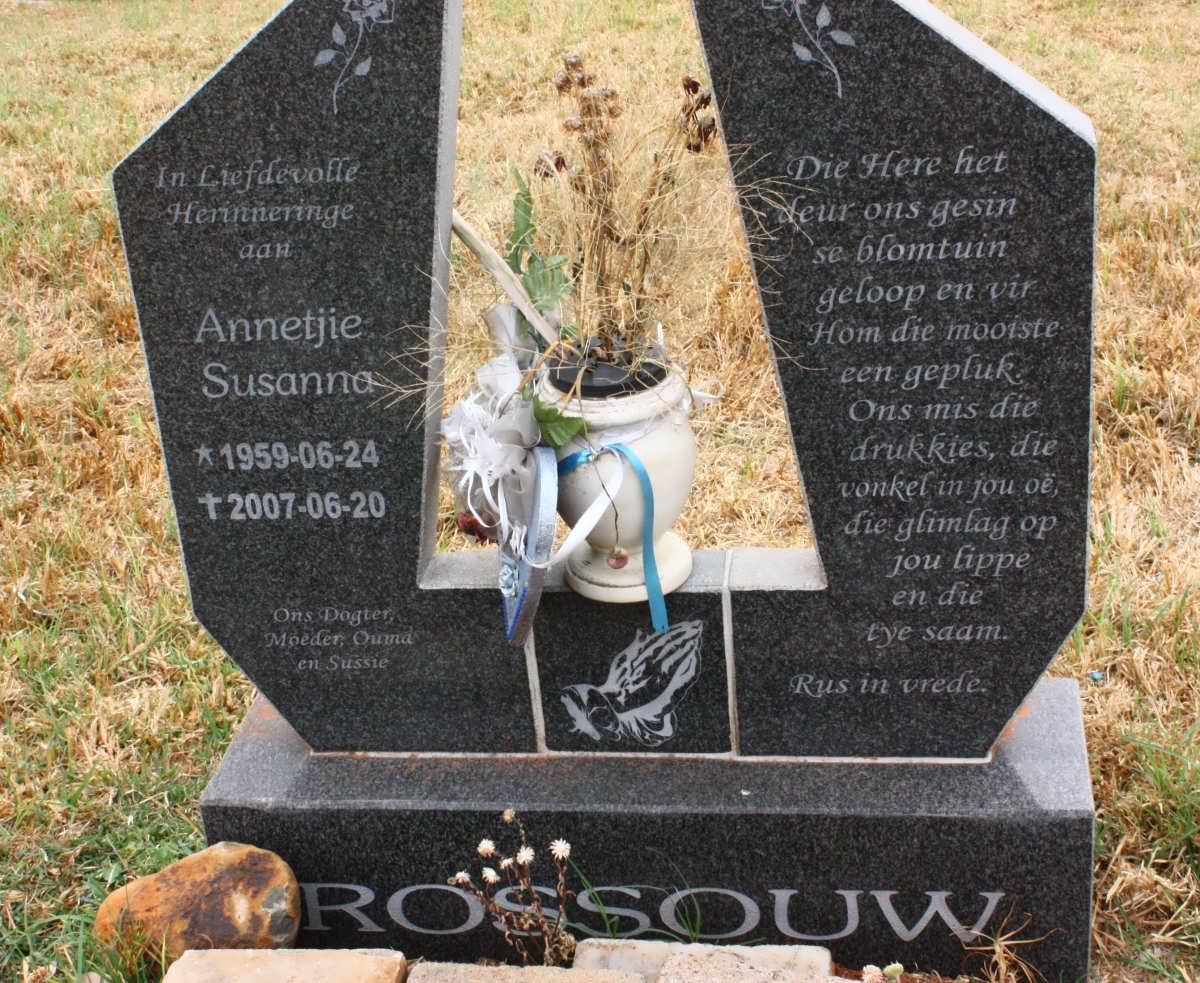 ROSSOUW Annetjie Susanna 1959-2007