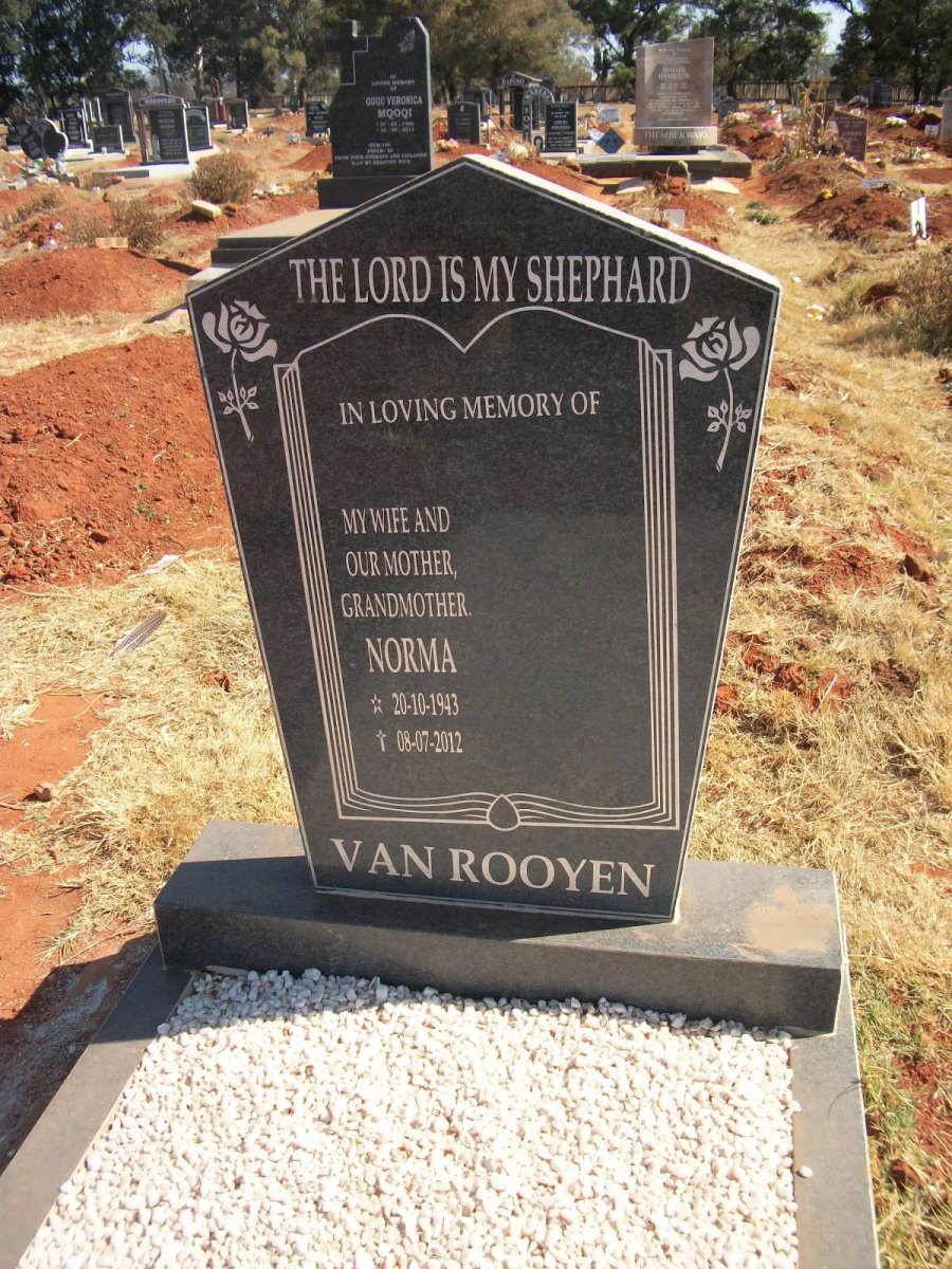 ROOYEN Norma, van 1943-2012