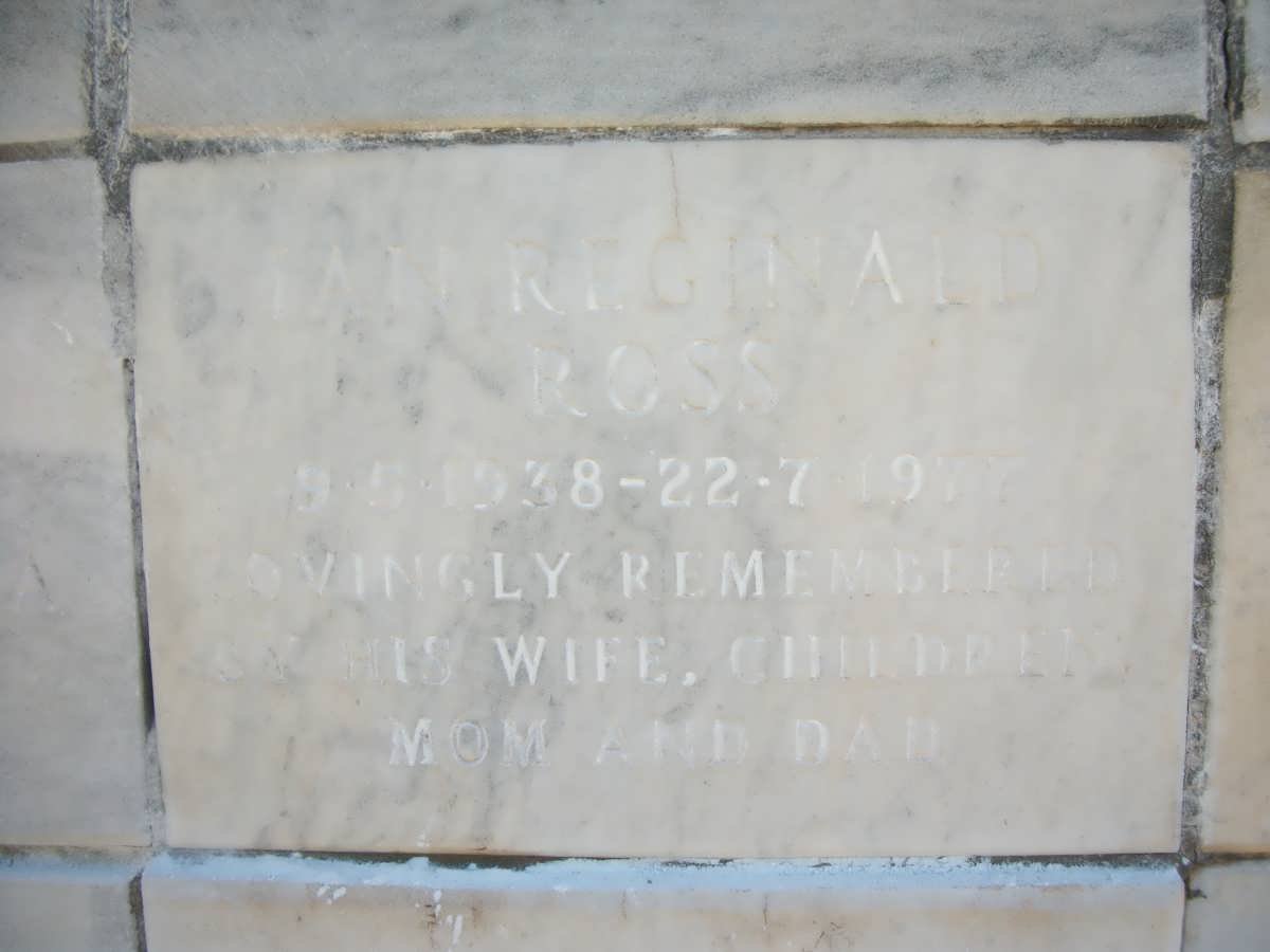 ROSS Ian Reginald 1938-1977