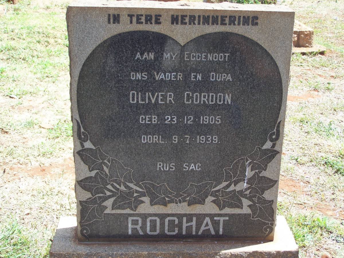 ROCHAT Oliver Gordon 1905-1939 &amp; Petronella A.A. 1907-1987