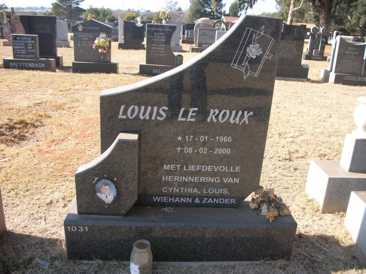 ROUX Louis, le 1966-2000