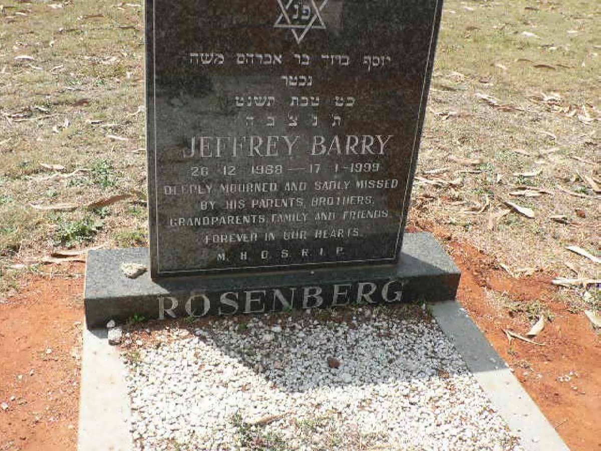 ROSENBERG Jeffrey Barry 1969-1999