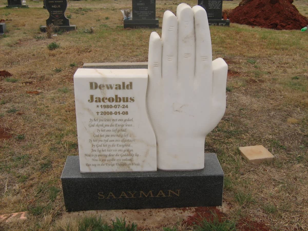 SAAYMAN Dewald Jacobus 1980-2008