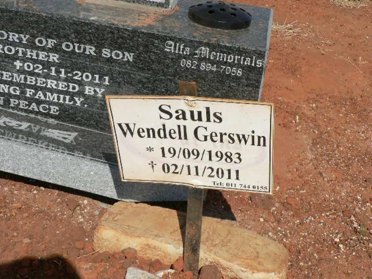 SAULS Wendell Gerswin 1983-2011