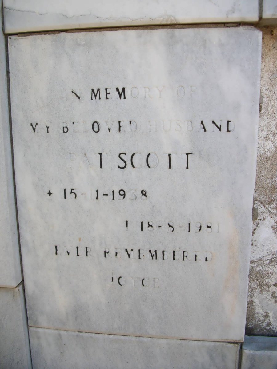 SCOTT Pat 1938-1981