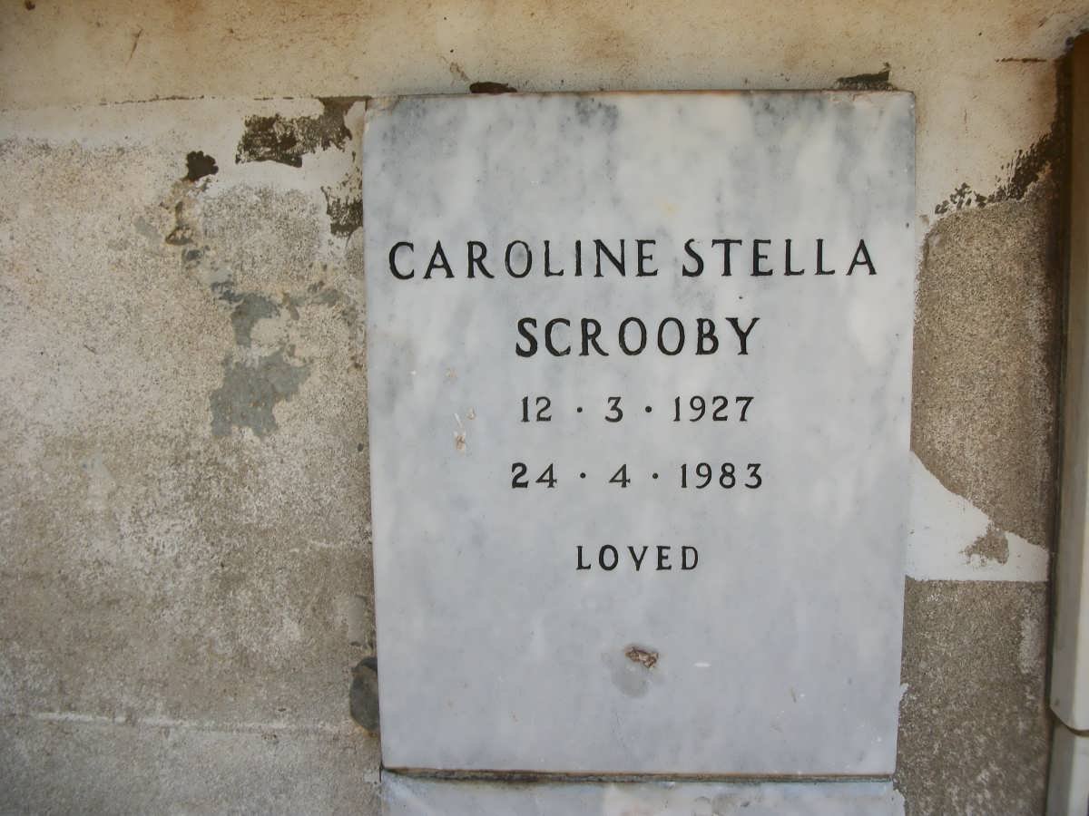 SCROOBY Caroline Stella 1927-1983