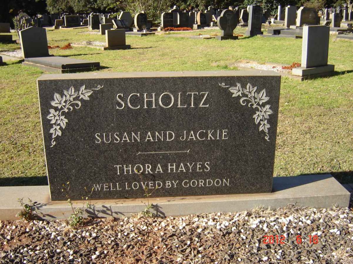 SCHOLTZ Jackie &amp; Susan :: SCHOLTZ Thora HAYES