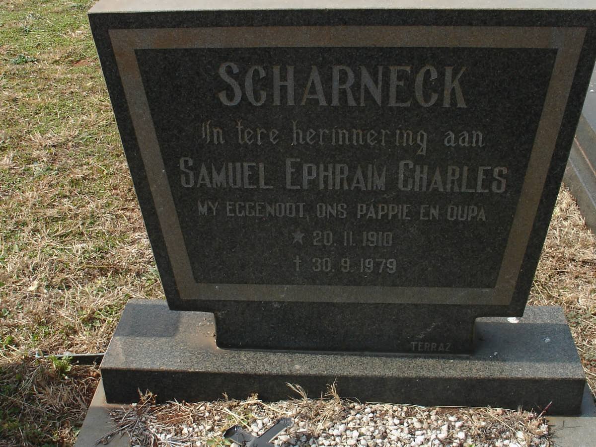 SCHARNECK Samuel Ephraim Charles 1910-1979