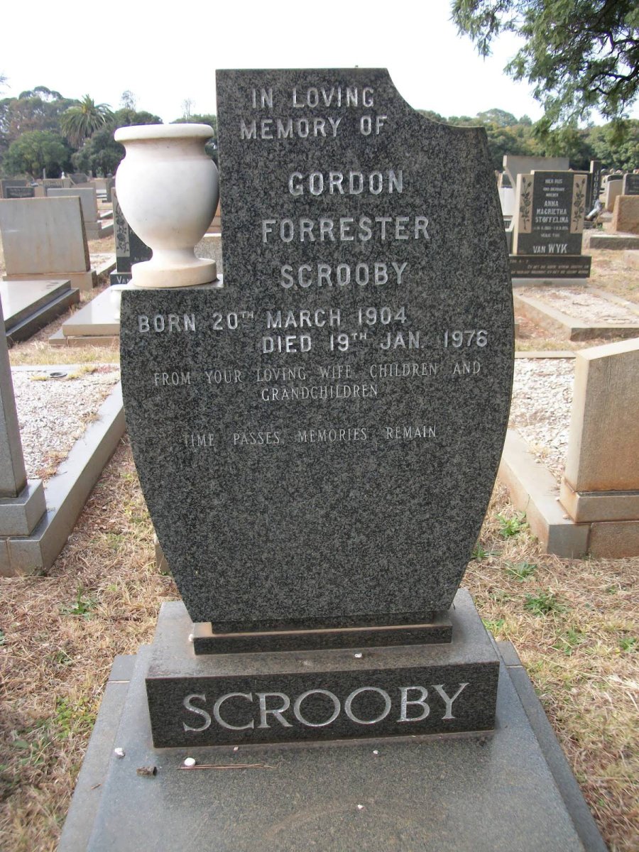 SCROOBY Gordon Forrester 1904-1976