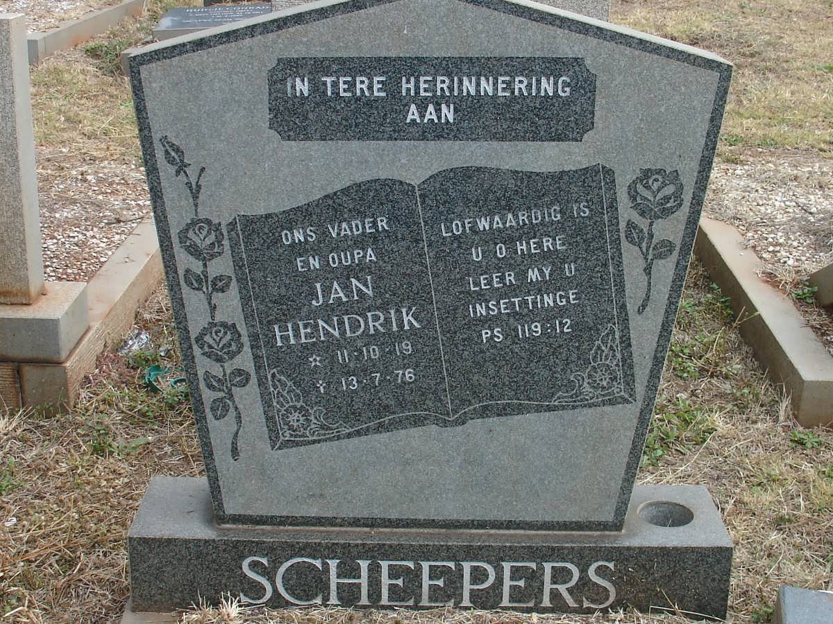 SCHEEPERS Jan Hendrik 1919-1976