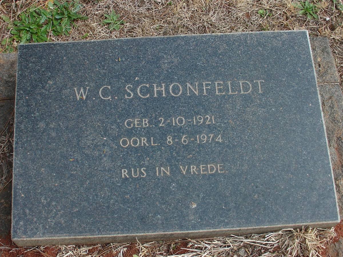 SCHONFELDT W.C. 1921-1974